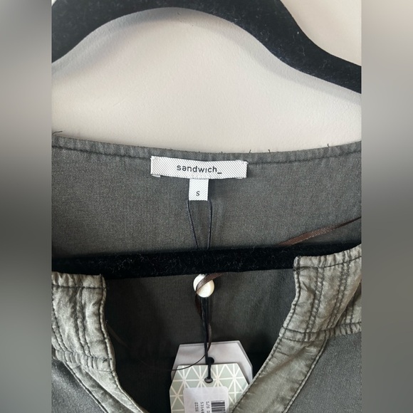 SANDWHICH_ | Dark olive Jersey dress NWT | size small - Picture 7 of 11